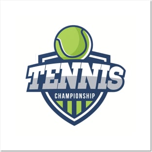 Tennis logo team design Posters and Art